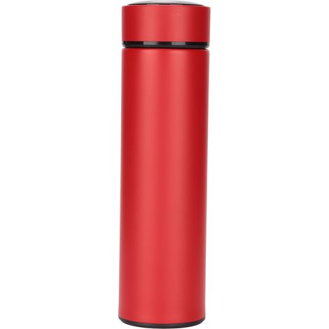 Filtre eau bouteilles matériau nettoyage température écran en qualité alimentaire acier inoxydable rouge isolé sûr facile amovible 500 ml (1/5)