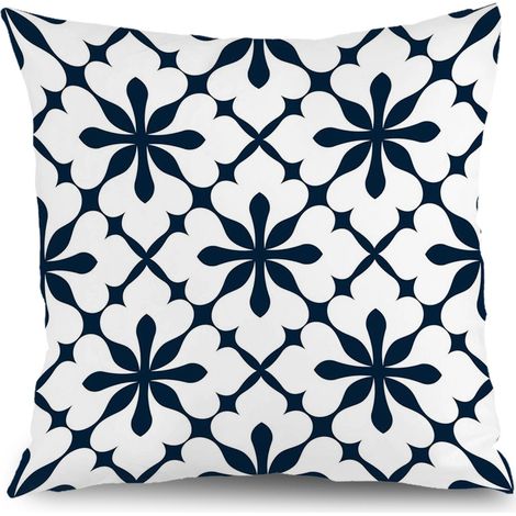 Housse de coussin floral extérieur, décoration maison rustique,40×40cm (1/5)