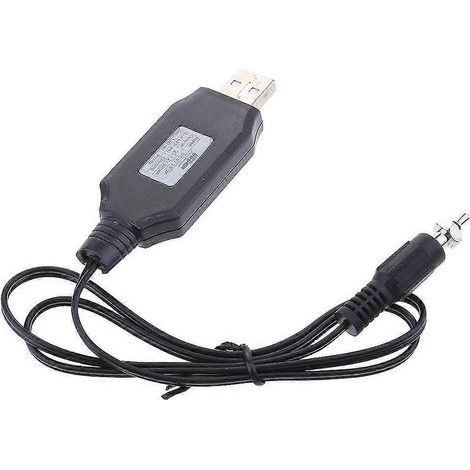 Câble adaptateur de chargeur/driver d'allumeur USB mâle 1,2 V pour voitures RC (1/4)