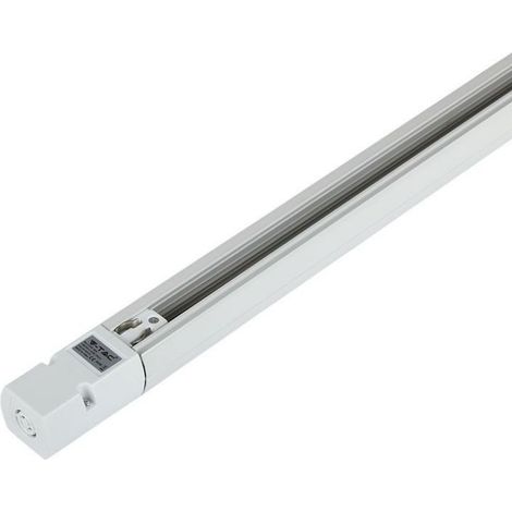 Riel de aluminio trifásico V-TAC, 1 metro de largo, color blanco (1/5)