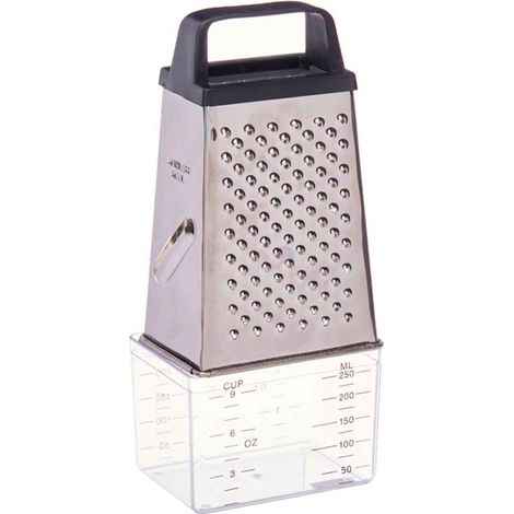 KINVARA rallador acero inoxidable &43 deposito medidor , Rallador acero inoxidable &43 deposito medidorMarca:KinvaraRallador de 4 caras inoxidable,con asa de polipropileno para