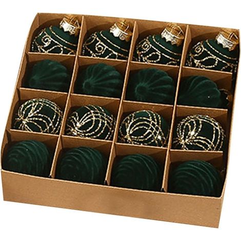 Lot de 16 boules de Noël incassables - Élégantes boules de Noël Incassables - Pour sapin de Noël (1/5)
