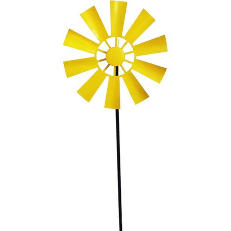 Una turbina eólica metálica que puede girar 360 grados, adecuada para espacios exteriores como patios, jardines y terrazas. (1/5)