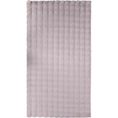 Tapis uni en polyester mauve pour salon élégant - Mauve pastel douceur élégante (1/5)