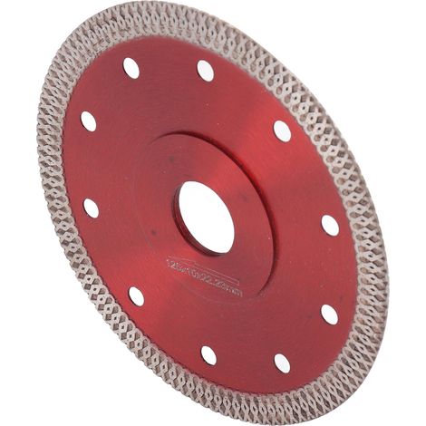 Ultradünnes Sägeblatt aus Red Diamond 65 Manganlegierungsstahl, scharfes Porzellan-Sägeblatt für Granit, 4,9 Zoll (1/5)