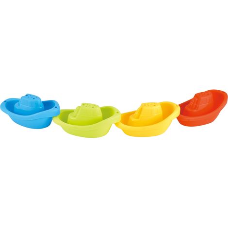 Set di barche da bagno impilabili, giocattoli galleggianti per bambini piccoli
