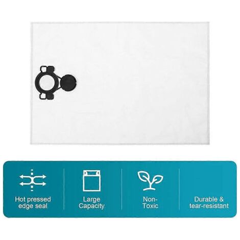 NALOOKAMIC Lot de 12 sacs à poussière pour aspirateurs Nilfisk 107419593 ATTIX33/44, VL200Aero 20/21, Aero 25/26/31, VC2010L/VC2511 (1/4)