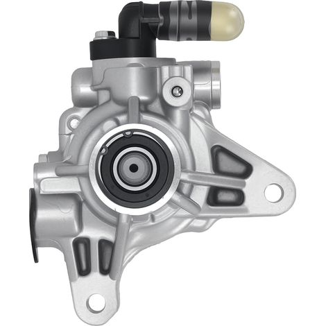 Bomba de dirección asistida, construcción de aluminio, 6,5 x 4,5 x 3,2 pulgadas, compatible con motor de vehículo K24A, capacidad de fluido de 90 cc, presión nominal de 800 PSI. (1/5)