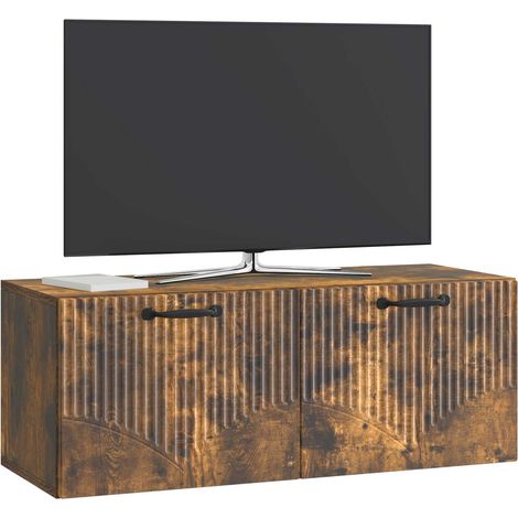 Maison Exclusive - Mobile Porta TV da Muro Rovere Fumo 78,5 x 31 x 30 cm (1/5)