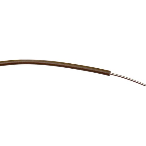 Fil électrique RS PRO BS4808 0,26 mm² 23 AWG, 1 kV c.a., PVC Marron, 100m ( Prix pour Bobine de 100 )