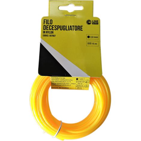 C FILO DECESPUGLIATORE TONDO YELLOW-R 2,0MMX15M