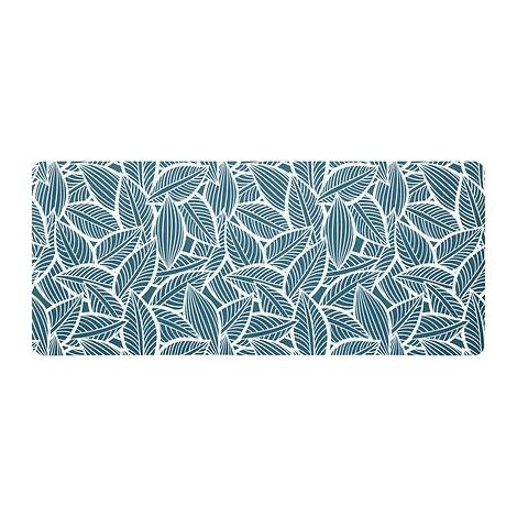 Tapis de diatomite 50x120 cm à feuilles vert clair pour salle de bain