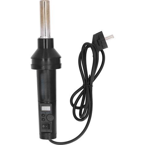Pistolet à air chaud avec affichage numérique, température réglable de 100 à 500 °C, kit d'outils portable, prise UE 220 V