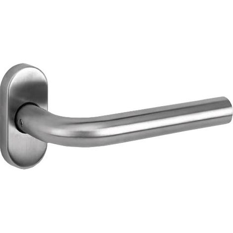 Ensemble de béquilles sur rosace ovale Forme L - FONDERIA MARCHESI
