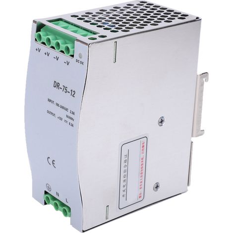 BERM Schaltnetzteil mit Schieneneingang, Hohlprofil, Wärmeableitung, Industrieanschluss 100–240 V AC (1/5)