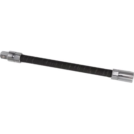 Rallonge de clé flexible universelle pliable pour atelier, noire 3/8 (1/5)