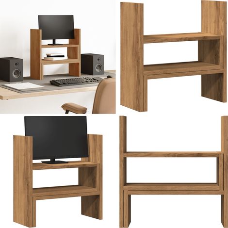 vidaXL Schreibtisch-Organizer Verstellbar Artisan-Eiche 40x17x41 cm