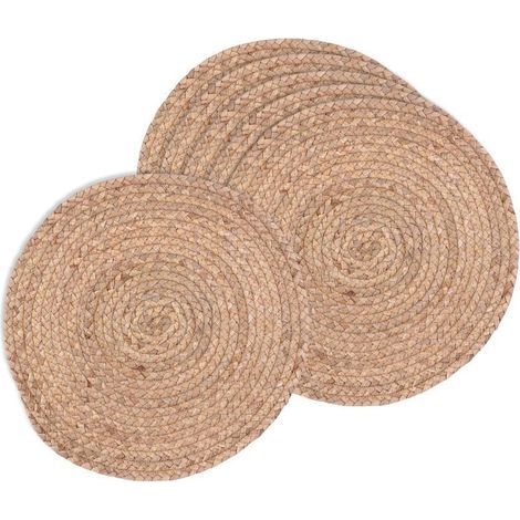 Set de table en jonc de mer tressé Lot de 6 (1/4)