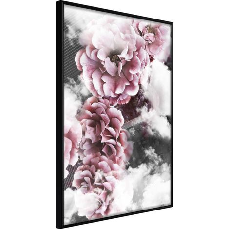 Affiche Murale Encadrée "Divine Flowers" 30 x 42 cm Noir