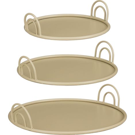 Mica Decorations Plateau décoratif Beige H9xl42xL42cm (1/5)