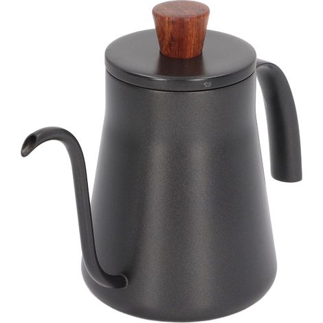 Bouilloire à Café de 400ml en Acier Inoxydable, Pot à Drip avec Bec Fin et Couvercle pour Méthode Pour Over (1/5)
