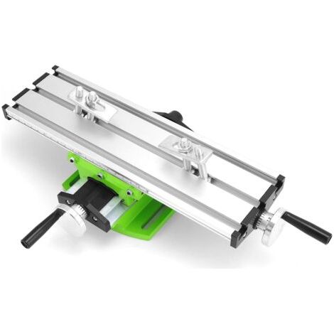 BUNTHAUS Table de travail multifonction, table croix, table coulissante de perçage, pour support de perceuse d'établi, 310  90  78 mm