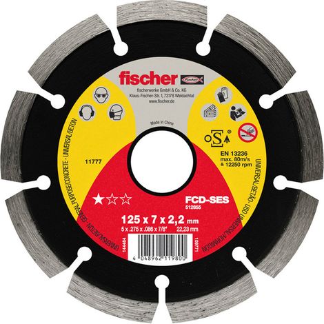 DISCO CORTE PARA HORMIGON FCD-SES Ø115x2,0x22,23 512853 FISCHER (1/2)
