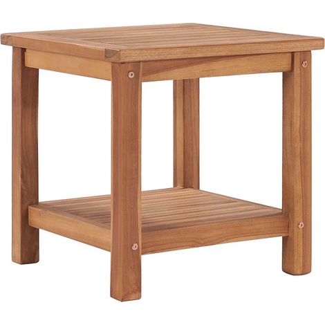 Table basse 45x45x45 cm Bois de teck solide (1/5)