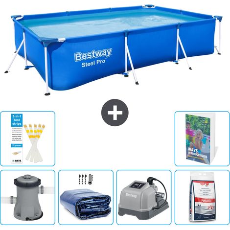 Bestway Steel Pro Rechteckig - 300x201x66 cm - 7-teilig S329