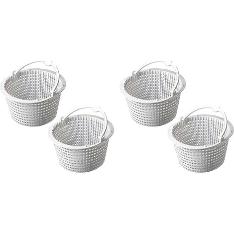 Lot de 4 paniers d'écumage SPX1091C SP1091LX SP1091WM avec poignées, adaptés aux systèmes d'écumage automatiques dans les piscines hors sol. (1/5)