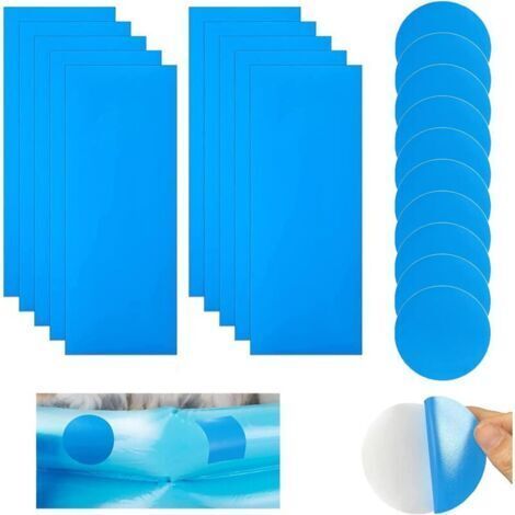 [JAMAIS UTILISÉ]Rustine Piscine Kit de Réparation Patchs de Réparation Auto Adhésifs PVC Patch Liner Piscine pour Piscines Matelas 20 Pièces (1/4)