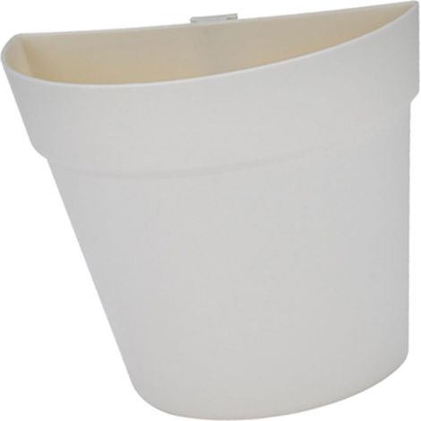 Pot de fleurs mural FTVOGUE, jardinière suspendue demi cercle en plastique avec adhésif (1/4)