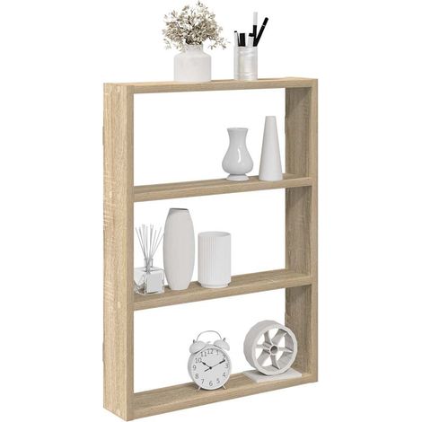 Wandregal Sonoma-Eiche 43x9x60 cm Holzwerkstoff