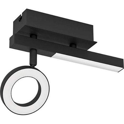 Eglo Cardillio 2 plafón LED negro moderno 400 lúmenes (1/3)