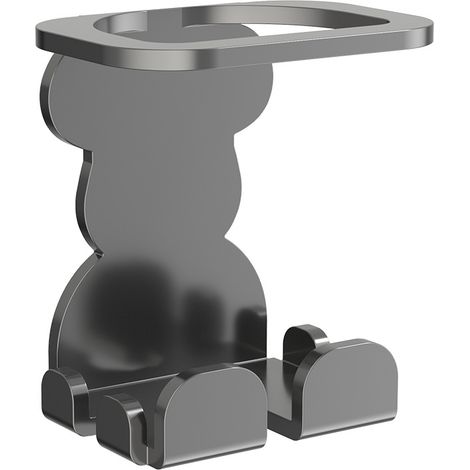 Soporte de pared para maquinilla de afeitar eléctrica, estante de almacenamiento para accesorios de afeitado (gris) (1/5)