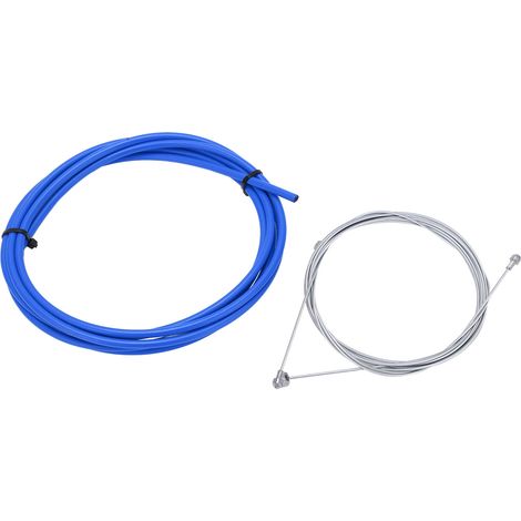 BOLANY Fahrradbremszug- und Hüllenset, robust und stabil, 5 mm, blau (1/5)