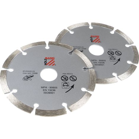 Set mit 2 Diamantscheiben 125 mm Holzmann ws125dts