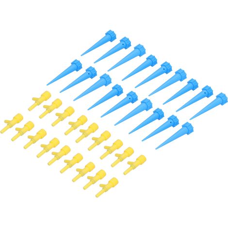 Lot de 18 arroseurs automatiques pour plantes avec vanne de contrôle (bleu) (1/5)