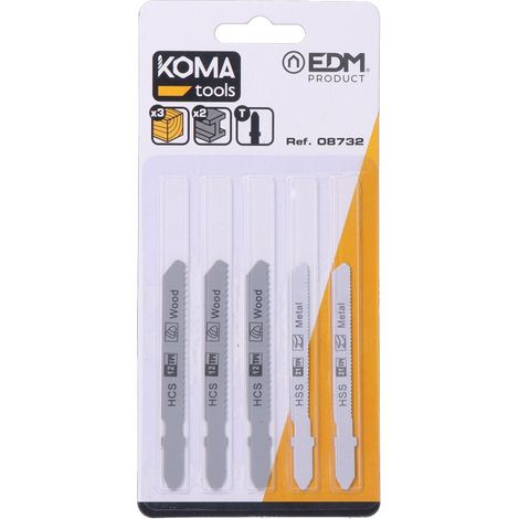 SET 5 HOJAS PARA SIERRA DE CALAR REF: 08705 Y REF: 08754 KOMA TOOLS (1/2)
