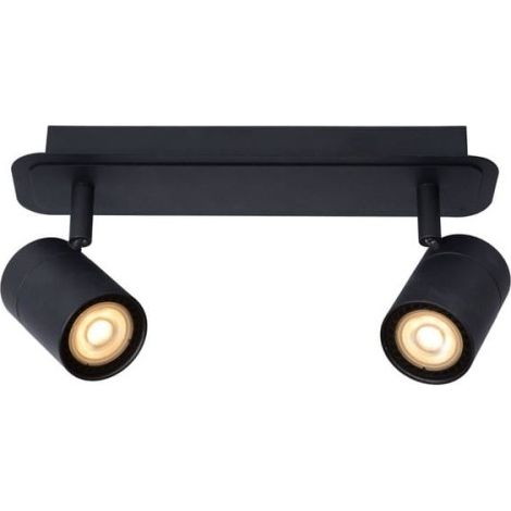 Faretto soffitto Lucide Lennert 2xGU10 5W 3000K nero IP44