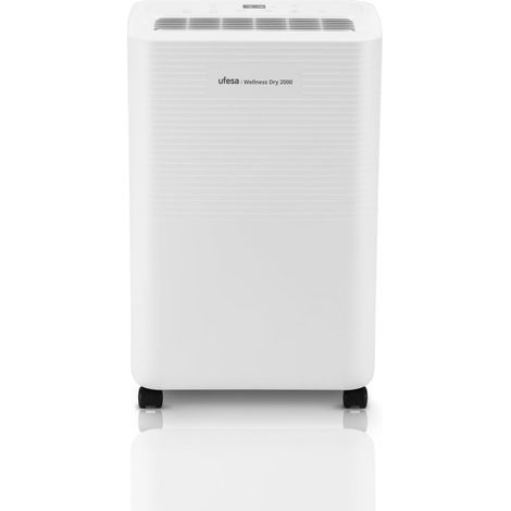Déshumidificateur 280W, 12L/24h, silencieux 47dB avec panneau intuitif, fonction séchage du linge, capteur d'humidité, capacité 2L, 2 vitesses, minuterie, jusqu'à 40m2 (1/5)