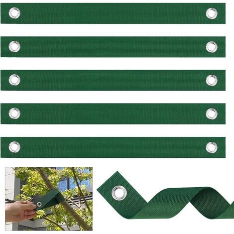 Coolty Lot de 12 sangles d'arbre avec œillets pour tuteur/tuteur/tuteur/tuteur/tuteur/plantation (1/5)