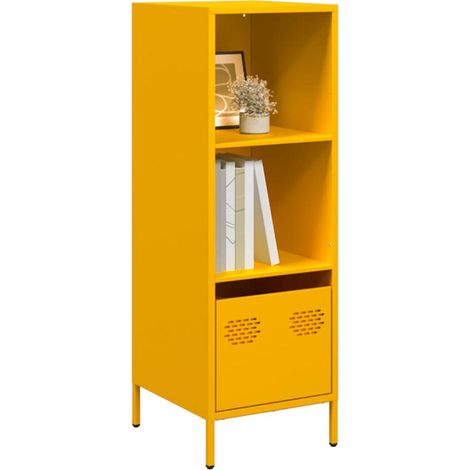 Highboard Mustard Yellow 35x39x103.5 cm Steel vidaXL (1/5)
