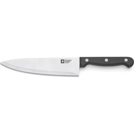 Couteau Cuisine Acier 13C, Lame 18 cm, Noir (1/3)