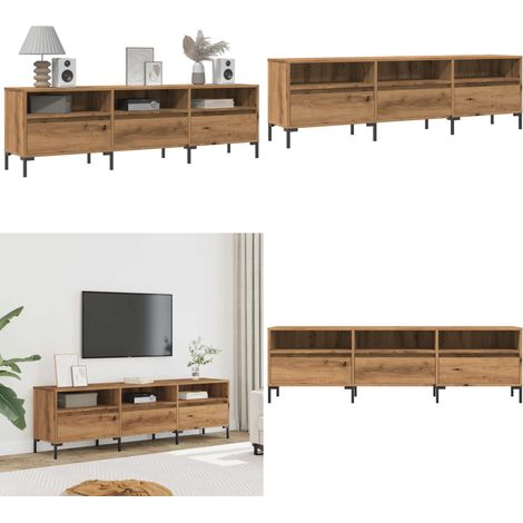 vidaXL TV-Schrank Artisan-Eiche 150x30x44,5 cm Holzwerkstoff (1/5)