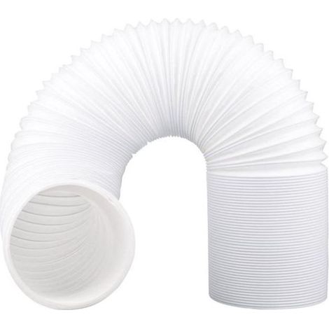 Tuyau D'evacuation - Climatiseur Mobile - Diametre 130 Mm - Longueur 200 Cm - Polypropylene Avec Anneau Acier - Universel (1/2)