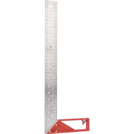 Équerre de menuisier en acier inoxydable 45°/90° avec plusieurs angles (40 cm) (1/5)