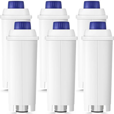 6 pièces Filtre de remplacement pour De'Longhi DLSC002, SER3017, 5513292811 - Compatible avec Dinamica, Magnifica S, Eletta Explorer, ETAM, EPAM et ECAM (1/4)