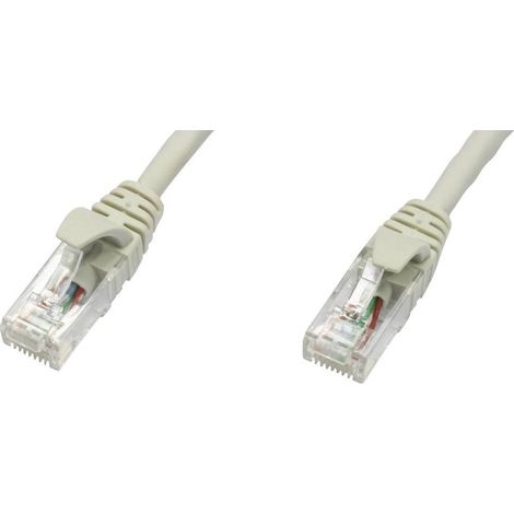 Telegärtner 100008583 RJ45 Câble réseau, câble patch CAT 5e U/UTP 3.00 m gris ignifuge 1 pc(s) (1/4)