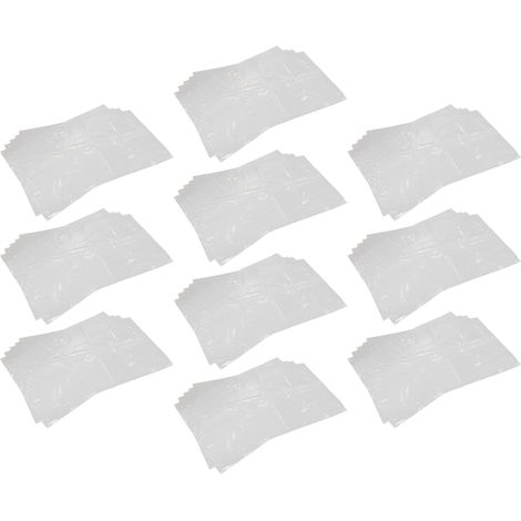 vhbw 50x Vacuum Cleaner Bag compatible with Dustcontrol F 2500, F 3500, DC 3800 Vacuum Cleaner, 85 cm x 50 cm, Transparent (1/4)